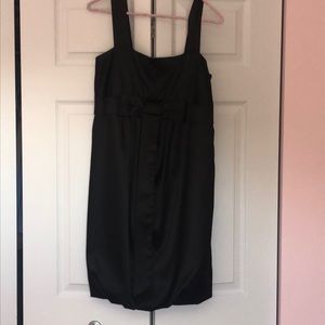 Satin black dress